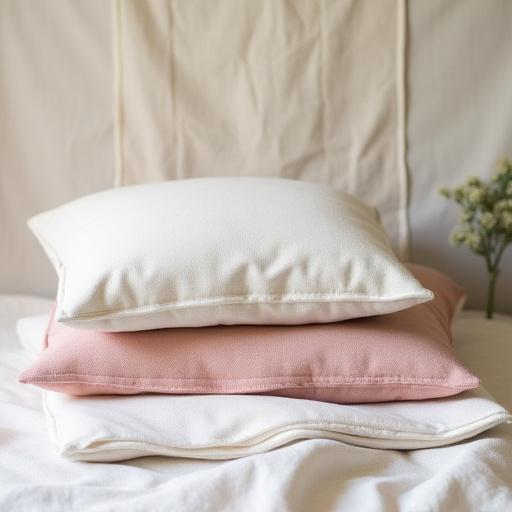 Tovagliette e cuscini in lino biologico tinto a mano